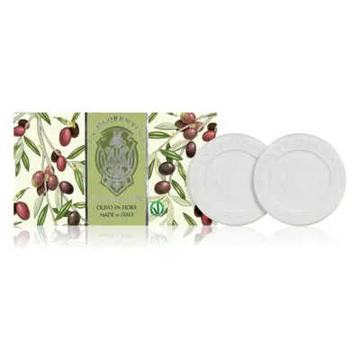 La Florentina Olive Flowers Sculpted Soap savon solide naturel Olive Leaf Extract