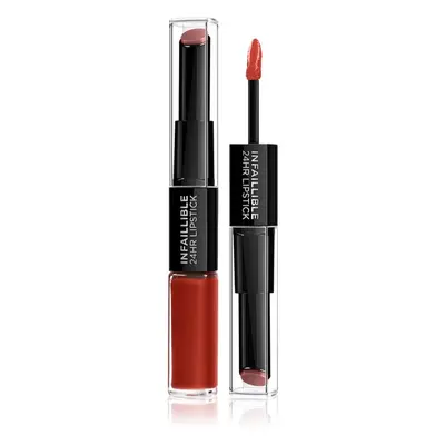 L’Oréal Paris Infallible 24H brillant et rouge à lèvres longue tenue en teinte Timeless Red