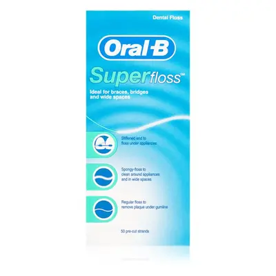 Oral B Super Floss fil dentaire pour appareils dentaires et implants