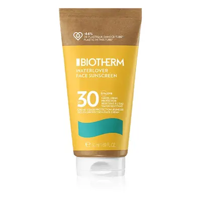 Biotherm Waterlover Face Sunscreen SPF crème protectrice visage anti-âge pour peaux intolérantes