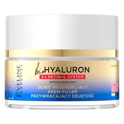 Eveline Cosmetics Bio Hyaluron 3x Retinol System crème régénératrice intense 70+