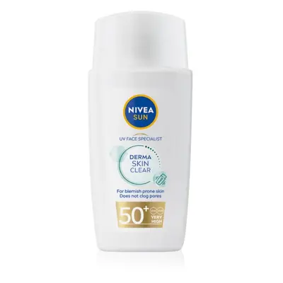 Nivea SUN Derma Skin Clear crème solaire visage pour peaux à imperfections SPF 50+