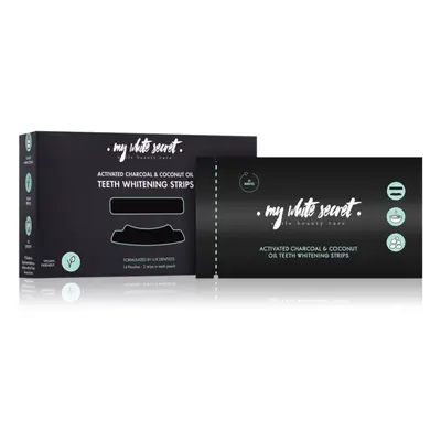 My White Secret Charcoal and Coconut Oil bandes blanchissantes pour les dents