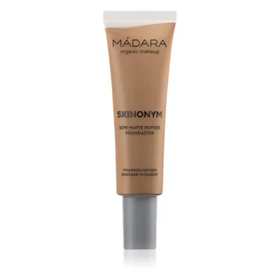 MÁDARA Skinonym Semi-Matte Peptide fond de teint longue tenue avec des peptides teinte #65 Warm 