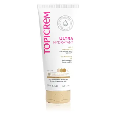 Topicrem UH BODY Ultra-Moisturizing Progressive Tan lait solaire hydratant pour peaux sèches et 