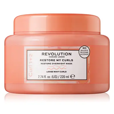 Revolution Haircare My Curls 1+2 Restore My Curls masque de nuit régénérateur pour cheveux boucl