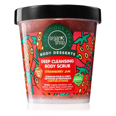 Organic Shop Body Desserts Strawberry Jam gommage purifiant en profondeur corps