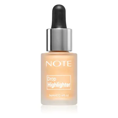 Note Cosmetique Drop Highlighter enlumineur liquide en gouttes Pearl Rose