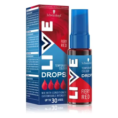 Schwarzkopf LIVE Drops poudre colorée cheveux lavable teinte Fiery Red