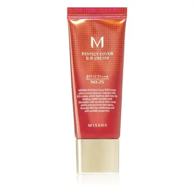 Missha Perfect Cover BB crème très haute protection solaire petit format teinte No. Honey Beige 