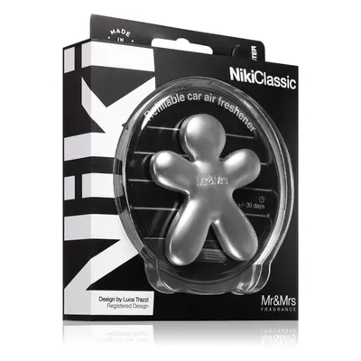 Mr & Mrs Fragrance Niki Fresh Air désodorisant voiture rechargeable Silver (matt)