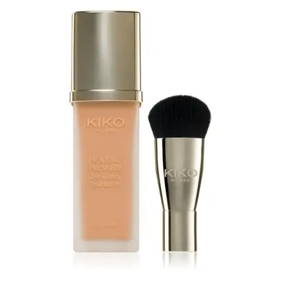 KIKO Milano Holiday Première 24h Lasting Foundation fond de teint liquide waterproof avec pincea