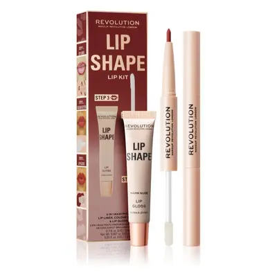 Makeup Revolution Lip Shape Kit kit lèvres teinte Warm Nude