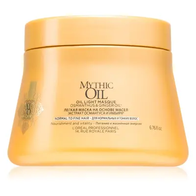 L’Oréal Professionnel Mythic Oil masque léger à l'huile pour cheveux normaux à fins sans parabèn