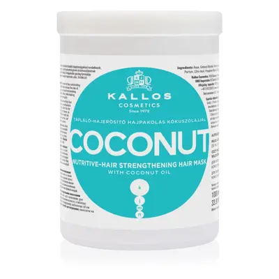 Kallos KJMN Professional Coconut masque nourrissant pour cheveux affaiblis