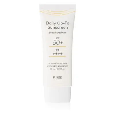 Purito Daily Go-To Sunscreen crème légère protectrice visage SPF 50+