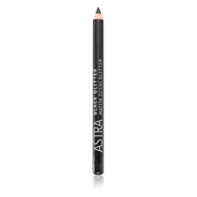 Astra Make-up Black Glitter eyeliner pailleté en crayon teinte Deep Black