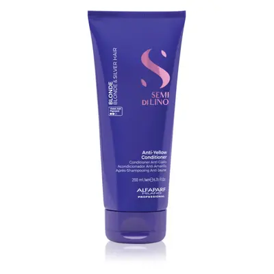 Alfaparf Milano Semi di Lino Blonde après-shampoing violet pour cheveux blonds et méchés