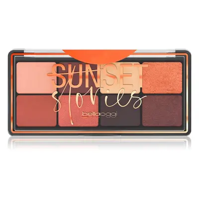 bellaoggi Sunset Stories palette de fards à paupières couleurs teinte Deep Nude 9.5 g