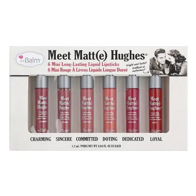 theBalm Meet Matt(e) Hughes Mini Kit kit de rouges à lèvres liquides pour un effet longue tenue