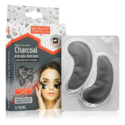 Beauty Formulas Charcoal masque hydrogel contour des yeux au charbon actif