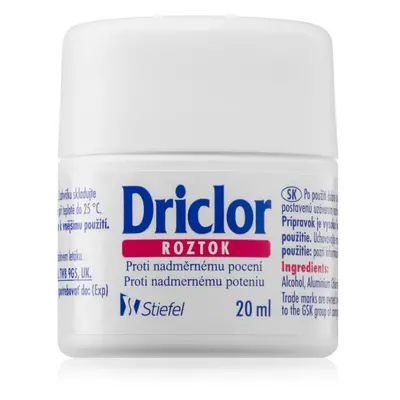 Driclor Solution anti-transpirant roll-on anti-transpiration excessive