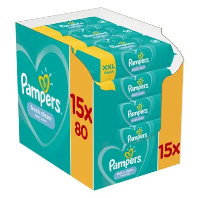 Pampers Fresh Clean lingettes nettoyantes pour enfant pour peaux sensibles