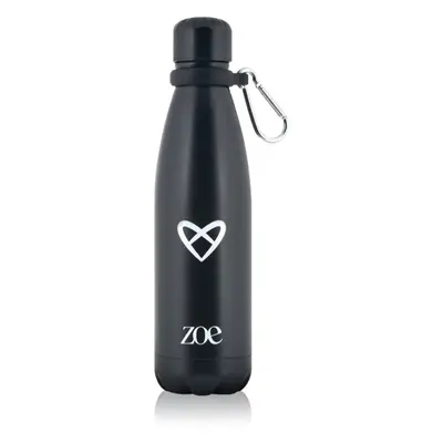 ZOE Heart Logo Stainless Steel Bottle gourde en inox coloration Black