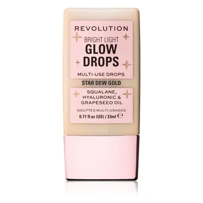 Makeup Revolution Bright Light Glow Drops enlumineur liquide teinte Golden Star Dew