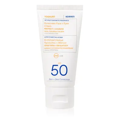 Korres Yoghurt crème protectrice visage et contour des yeux SPF