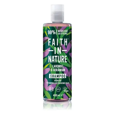 Faith In Nature Lavender & Geranium shampoing naturel pour cheveux normaux à secs