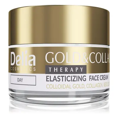 Delia Cosmetics Gold & Collagen Therapy crème de jour augmentant l’élasticité de la peau