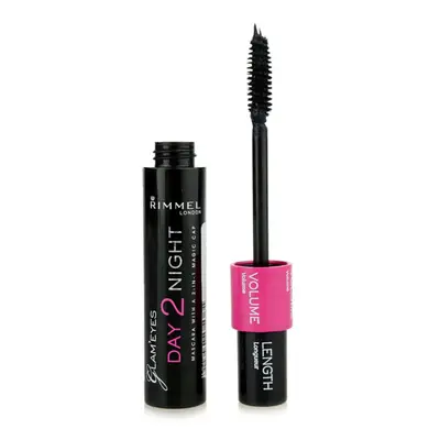 Rimmel Glam´ Eyes Day Night mascara cils allongés et épais en teinte Black 9.5 ml