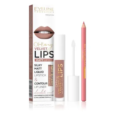 Eveline Cosmetics OH! my LIPS Velvet kit lèvres Cookie Milkshake