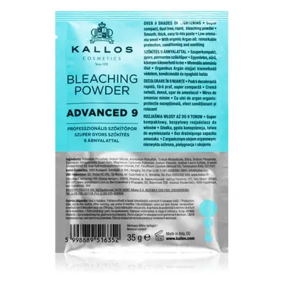 Kallos Bleaching Powder Advanced poudre de décoloration et mèches