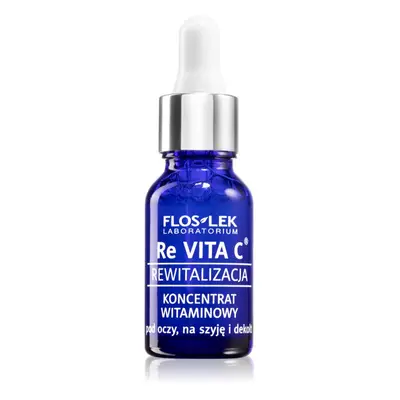 FlosLek Laboratorium Re Vita C 40+ concentré vitaminé contour des yeux, cou et décolleté