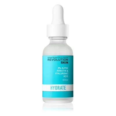 Revolution Skincare Hyaluronic Acid & 2% Alpha Arbutin sérum hydratant illuminateur