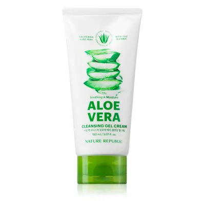 NATURE REPUBLIC Soothing & Moisture Aloe Vera Cleansing Gel Cream crème nettoyante hydratante av