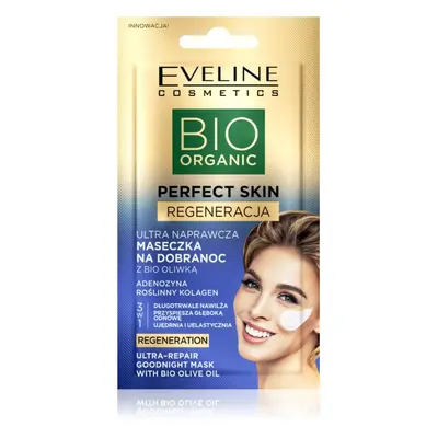 Eveline Cosmetics Perfect Skin Bio Olive Oil masque de nuit revitalisant visage à l'huile d'oliv