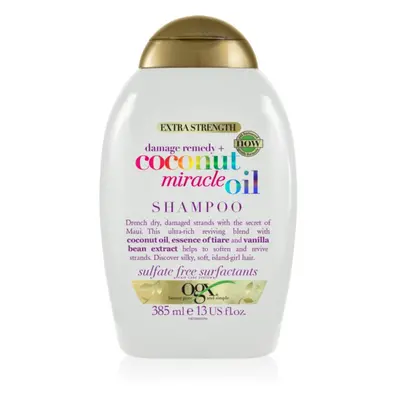 OGX Coconut Miracle Oil shampoing fortifiant pour cheveux abîmés à l'huile de coco