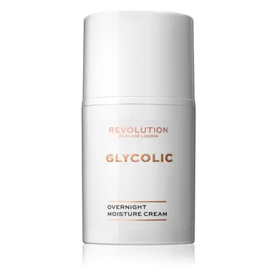 Revolution Skincare Glycolic Acid Glow crème de nuit illuminatrice et rénovatrice