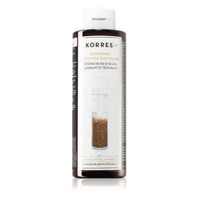 Korres Rice Proteins & Linden shampoing pour cheveux fins