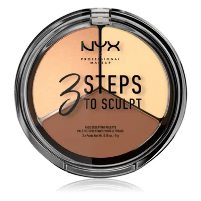 NYX Professional Makeup Steps To Sculpt palette contouring teinte Fair