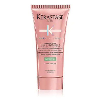 Kérastase Chroma Absolu Masque Vert Chroma Neutralisant correcteur de couleur qui neutralise les