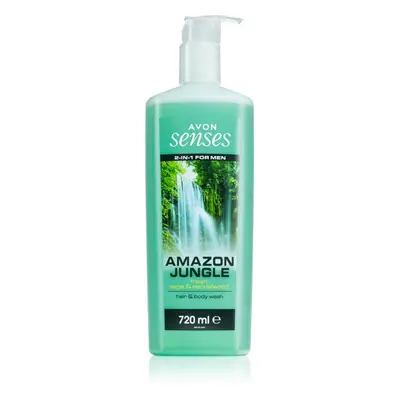 Avon Senses Amazon Jungle gel de douche corps et cheveux pour homme