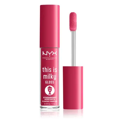 NYX Professional Makeup This is Milky Gloss Milkshakes brillant à lèvres hydratant avec parfum t