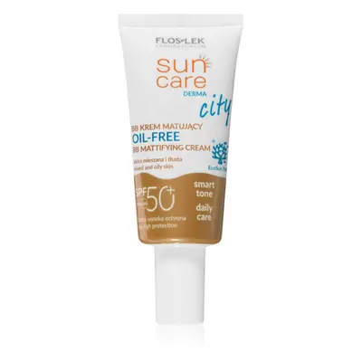 FlosLek Laboratorium Sun Care Derma City BB BB crème matifiante sans huile SPF 50+