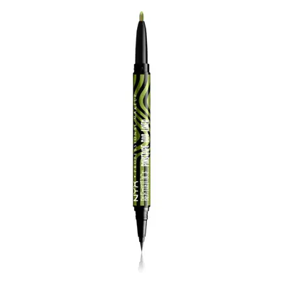 NYX Professional Makeup Beetlejuice Pinstripe Duo Liner eyeliner yeux en teinte Green Chrome