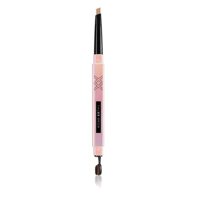 XX by Revolution FAUXX BROW crayon sourcils automatique avec brosse teinte Bronde