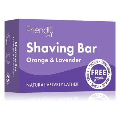 Friendly Soap Shaving Bar Orange & Lavender savon naturel rasage